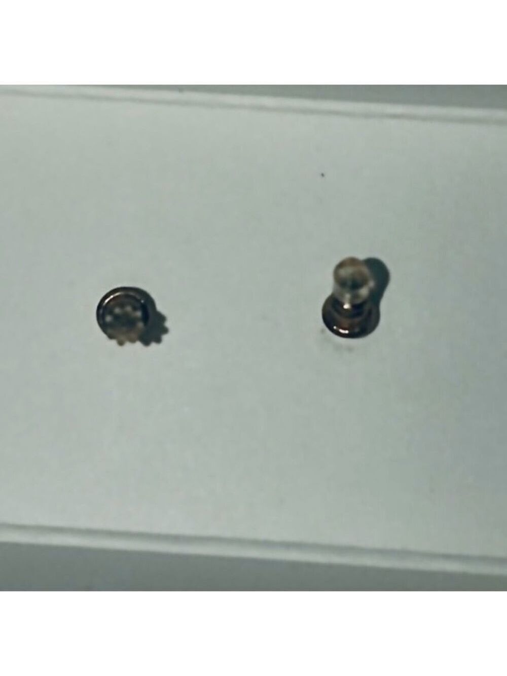 Silver Stud Ball Earrings - Picture 2 of 2